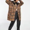 Y.A.S Coat With Detachable Collar In Brown Check For Women 1 Y.A.S Coat With Detachable Collar In Brown Check For Women -Women's Y.A.S Sales Shop unnamed file 1855