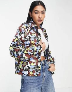 Y.A.S Rosita Printed Bomber Jacket Co-ord In Black For Women -Women's Y.A.S Sales Shop unnamed file 1867