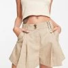 Y.A.S Tailored Shorts Co-ord In Sand For Women -Women's Y.A.S Sales Shop unnamed file 1917