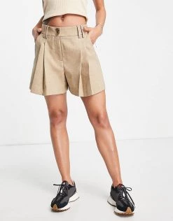 Y.A.S Tailored Shorts Co-ord In Sand For Women -Women's Y.A.S Sales Shop unnamed file 1919