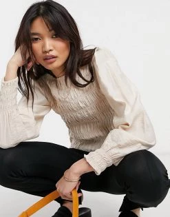 Y.A.S Mini Skirt & Blouse Co-ord With Shirred Design