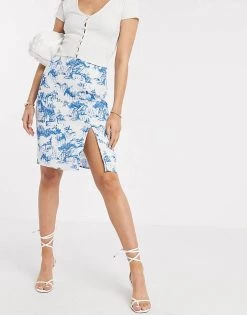 Y.A.S Midi Slip Skirt In Porcelain Print For Women Multi 10 Y.A.S Midi Slip Skirt In Porcelain Print For Women Multi -Women's Y.A.S Sales Shop unnamed file 2096