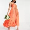 Y.A.S Bridesmaid Maxi Dress With Plunge Cross Front In Bright Orange For Women 2 Y.A.S Bridesmaid Maxi Dress With Plunge Cross Front In Bright Orange For Women -Women's Y.A.S Sales Shop unnamed file 210