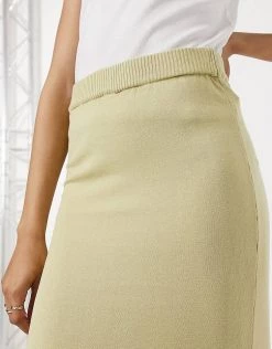 Y.A.S. Knitted Co-ord Midi Skirt In Beige For Women Hemp -Women's Y.A.S Sales Shop unnamed file 2110