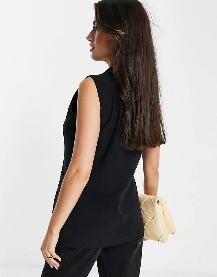 Y.A.S Tailored Waistcoat In Black For Women 4 Y.A.S Tailored Waistcoat In Black For Women - Image 2