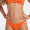 Y.A.S Textured Bikini Bottoms In Orange For Women