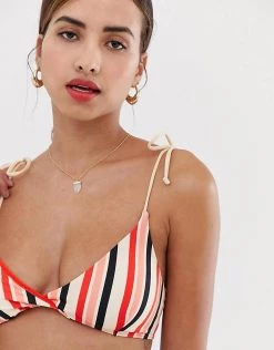 Y.A.S Stripe High Leg Bikini Bottom For Women Sun Kiss W Aop -Women's Y.A.S Sales Shop unnamed file 2192