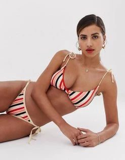 Y.A.S Stripe High Leg Bikini Bottom For Women Sun Kiss W Aop -Women's Y.A.S Sales Shop unnamed file 2193
