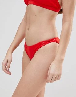 Y.A.S Cutout Bikini Bottoms For Women Red