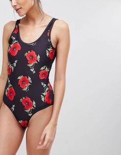 Y.A.S Tall Floral Printed Swimsuit For Women Black -Women's Y.A.S Sales Shop unnamed file 2232