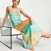 Y.A.S Exclusive Maxi Cami Dress In Cloudy Blue And Orange Tie Dye For Women Multi -Women's Y.A.S Sales Shop unnamed file 225