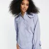 Y.A.S Oversized Collar Shirt In Pale Blue For Women 2 Y.A.S Oversized Collar Shirt In Pale Blue For Women -Women's Y.A.S Sales Shop unnamed file 2330