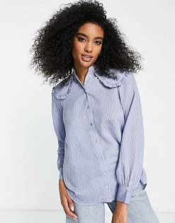 Y.A.S Oversized Collar Shirt In Pale Blue For Women 11 Y.A.S Oversized Collar Shirt In Pale Blue For Women -Women's Y.A.S Sales Shop unnamed file 2334