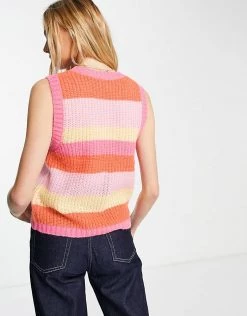 Y.A.S Knitted Stripe Vest In Pink For Women Madrid Stripe 8 Y.A.S Knitted Stripe Vest In Pink For Women Madrid Stripe -Women's Y.A.S Sales Shop unnamed file 2336