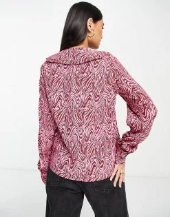 Y.A.S Animal Print Blouse With Collar Detail In Pink For Women 10 Y.A.S Animal Print Blouse With Collar Detail In Pink For Women -Women's Y.A.S Sales Shop unnamed file 2343