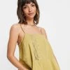 Y.A.S Button Front Cami Top In Khaki For Women -Women's Y.A.S Sales Shop unnamed file 2410