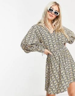 Y.A.S Petite Shirt Co-ord With Shirred Cuff In Floral Print For Women -Women's Y.A.S Sales Shop unnamed file 2498