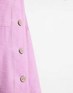 Y.A.S Ruched Sleeve Grandad Shirt In Purple For Women -Women's Y.A.S Sales Shop unnamed file 2513