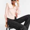Y.A.S Collar Detail Blouse In Pale Pink For Women -Women's Y.A.S Sales Shop unnamed file 2570