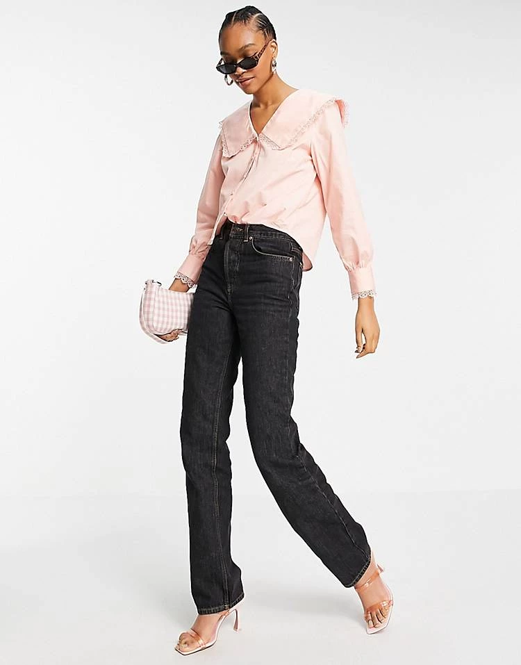 Y.A.S Collar Detail Blouse In Pale Pink For Women 6 Y.A.S Collar Detail Blouse In Pale Pink For Women - Image 4