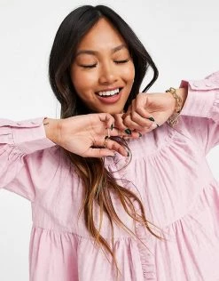 Y.A.S Shirt With Tiering And Shirred Arms In Pink Check For Women Roseate Spoonbill 9 Y.A.S Shirt With Tiering And Shirred Arms In Pink Check For Women Roseate Spoonbill -Women's Y.A.S Sales Shop unnamed file 2587