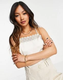 Y.A.S Recycled Cami Top With Lace Detail In Cream For Women Eggnog 10 Y.A.S Recycled Cami Top With Lace Detail In Cream For Women Eggnog -Women's Y.A.S Sales Shop unnamed file 2593