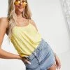 Y.A.S Sanna Strappy Printed Vest Top In Yellow For Women -Women's Y.A.S Sales Shop unnamed file 2645