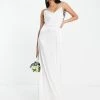 Y.A.S Bridal Jacquard Maxi Singlet Dress Co-ord In White For Women Star W Ite