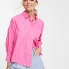 Y.A.S. Robbia Oversized Shirt In Bright Pink For Women Cotton Candy -Women's Y.A.S Sales Shop unnamed file 2675