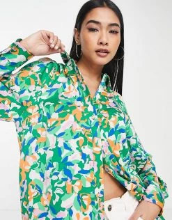 Y.A.S Co-ord Kimmie Long Shirt In Green For Women Jelly Bean 9 Y.A.S Co-ord Kimmie Long Shirt In Green For Women Jelly Bean -Women's Y.A.S Sales Shop unnamed file 2692