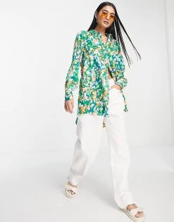 Y.A.S Co-ord Kimmie Long Shirt In Green For Women Jelly Bean 11 Y.A.S Co-ord Kimmie Long Shirt In Green For Women Jelly Bean -Women's Y.A.S Sales Shop unnamed file 2694