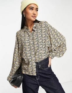 Y.A.S. Vicco Floral Button Down Shirt In Multi For Women Vicco Aop