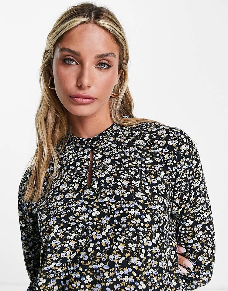 Y.A.S. Belima Printed 3/4 Sleeve Blouse In Black For Women Black Aop 4 Y.A.S. Belima Printed 3/4 Sleeve Blouse In Black For Women Black Aop - Image 2