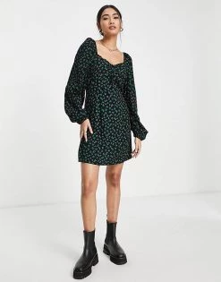 Y.A.S Fit & Flare Mini Dress In Cherry Print For Women -Women's Y.A.S Sales Shop unnamed file 277