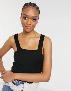 Y.A.S. Knitted Co-ord Crop Top In Black For Women -Women's Y.A.S Sales Shop unnamed file 2817