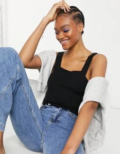 Y.A.S. Knitted Co-ord Crop Top In Black For Women -Women's Y.A.S Sales Shop unnamed file 2819