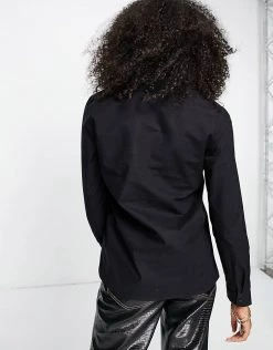Y.A.S. Nula Classic Long Sleeve Shirt In Black For Women -Women's Y.A.S Sales Shop unnamed file 2838