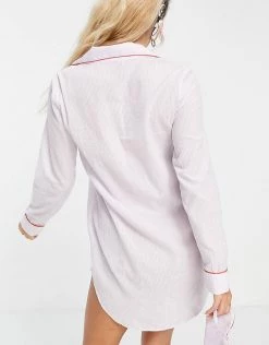 Y.A.S Exclusive Cotton Night Shirt With Matching Eye Mask In Lilac For Women -Women's Y.A.S Sales Shop unnamed file 2872