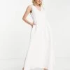 Y.A.S Bridal Maxi Dress With Full Skirt And Pockets In White For Women Star White -Women's Y.A.S Sales Shop unnamed file 310