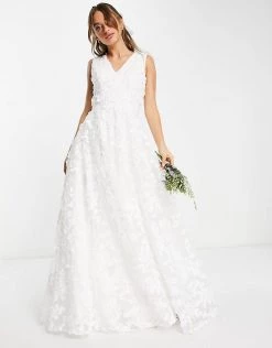 Y.A.S Bridal Embellished Wedding Dress With Full Skirt In White For Women Star White 11 Y.A.S Bridal Embellished Wedding Dress With Full Skirt In White For Women Star White -Women's Y.A.S Sales Shop unnamed file 339