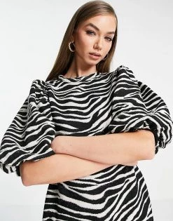 Y.A.S Mini Dress In Zebra Print For Women -Women's Y.A.S Sales Shop unnamed file 507