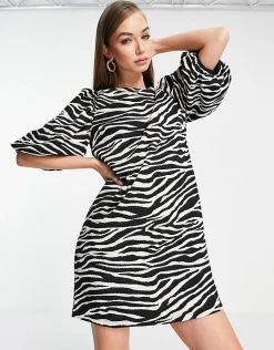Y.A.S Mini Dress In Zebra Print For Women -Women's Y.A.S Sales Shop unnamed file 509