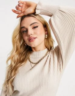 Y.A.S Frill Cuff Mini Dress In Cream For Women -Women's Y.A.S Sales Shop unnamed file 522