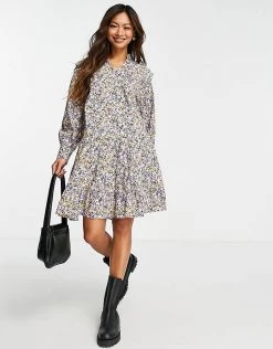 Y.A.S Skirted Mini Dress In Floral Print For Women -Women's Y.A.S Sales Shop unnamed file 554