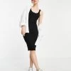 Y.A.S Scallop Straps Knitted Bodycon Dress In Black For Women -Women's Y.A.S Sales Shop unnamed file 725