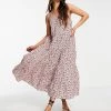 Y.A.S Tiered Maxi Dress In Red Floral For Women -Women's Y.A.S Sales Shop unnamed file 730