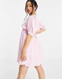 Y.A.S Petite Shirred Waist Tea Dress In Light Pink For Women -Women's Y.A.S Sales Shop unnamed file 812