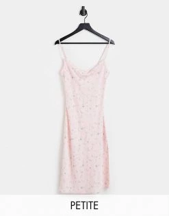 Y.A.S Petite Cami Midi Dress In Pale Pink Floral For Women -Women's Y.A.S Sales Shop unnamed file 849