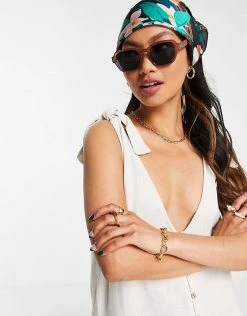 Y.A.S V Neck Swing Dress In Cream For Women -Women's Y.A.S Sales Shop unnamed file 882