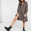 Y.A.S Mini Skater Dress With V Neck In Brown Animal Print For Women Multi 1 Y.A.S Mini Skater Dress With V Neck In Brown Animal Print For Women Multi -Women's Y.A.S Sales Shop unnamed file 910